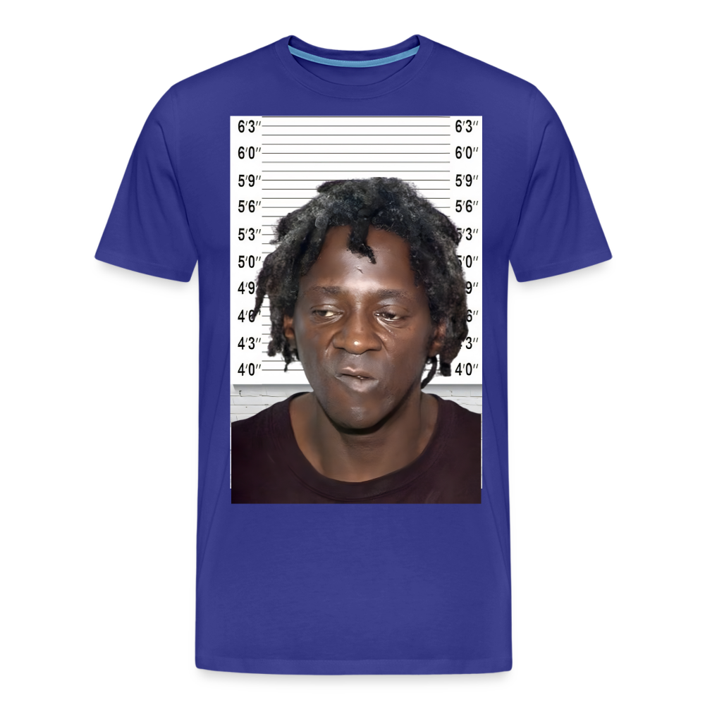 Flavor Flav Mugshot | Premium Mens Graphic Tee - royal blue