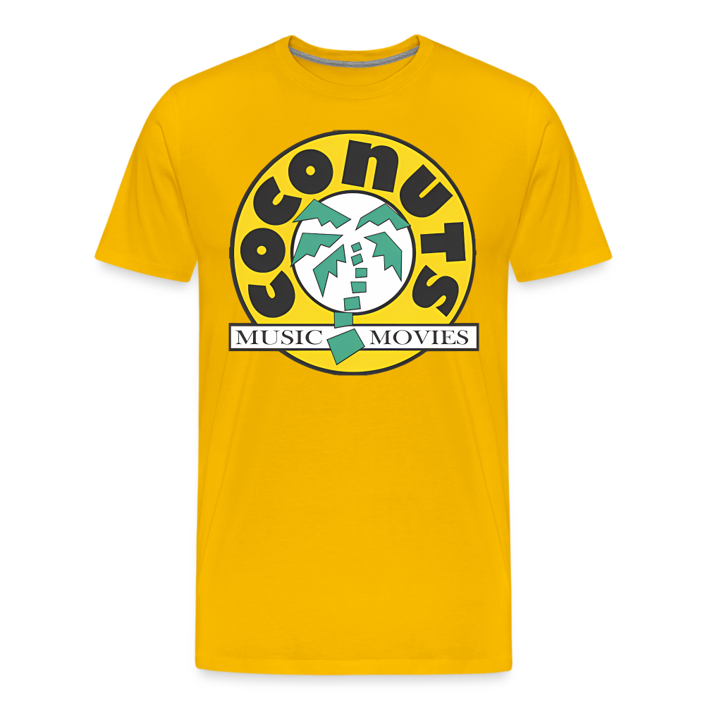 Coconuts Shirt | Premium Mens Graphic Tee - sun yellow