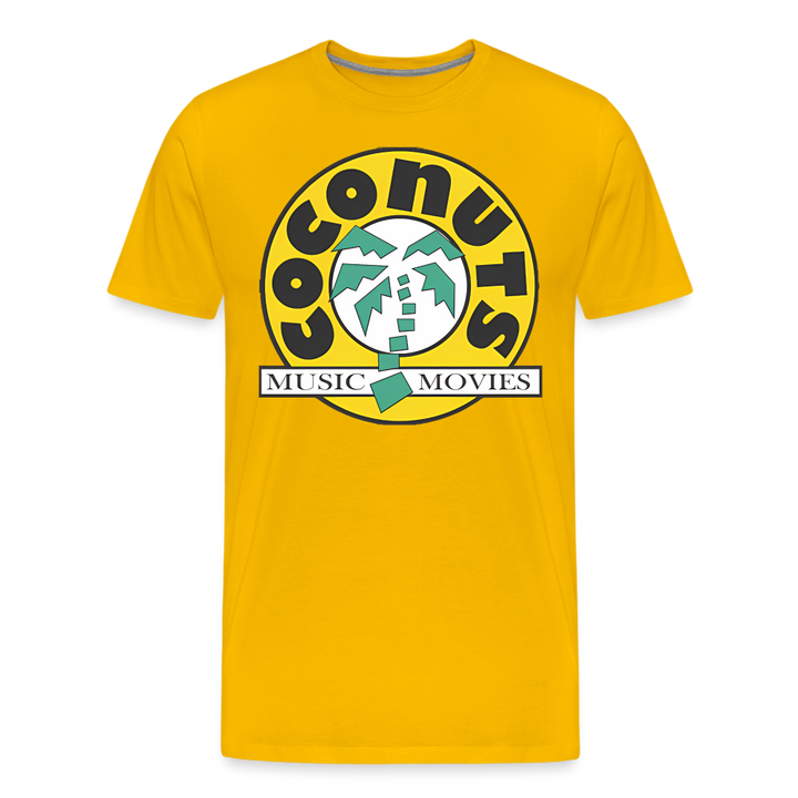 Coconuts Shirt | Premium Mens Graphic Tee - sun yellow