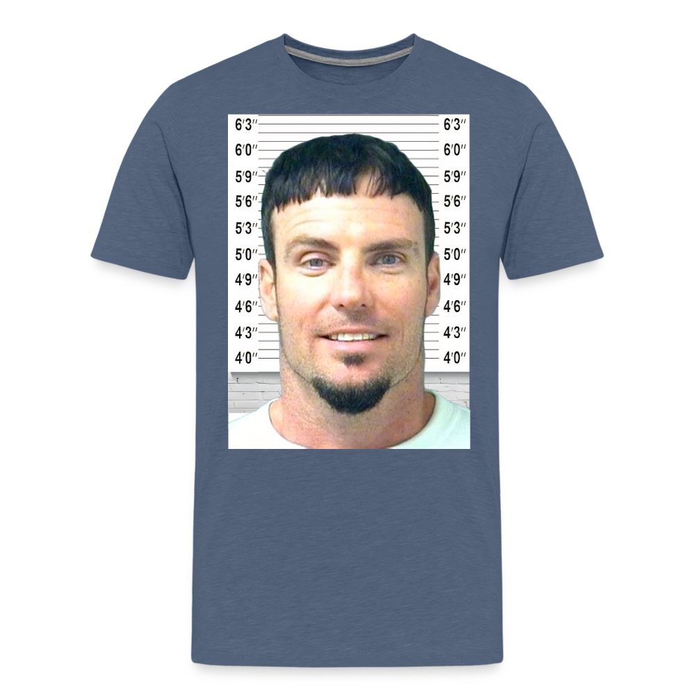 Vanilla Ice Mugshot Shirt | Premium Mens Graphic Tee - heather blue