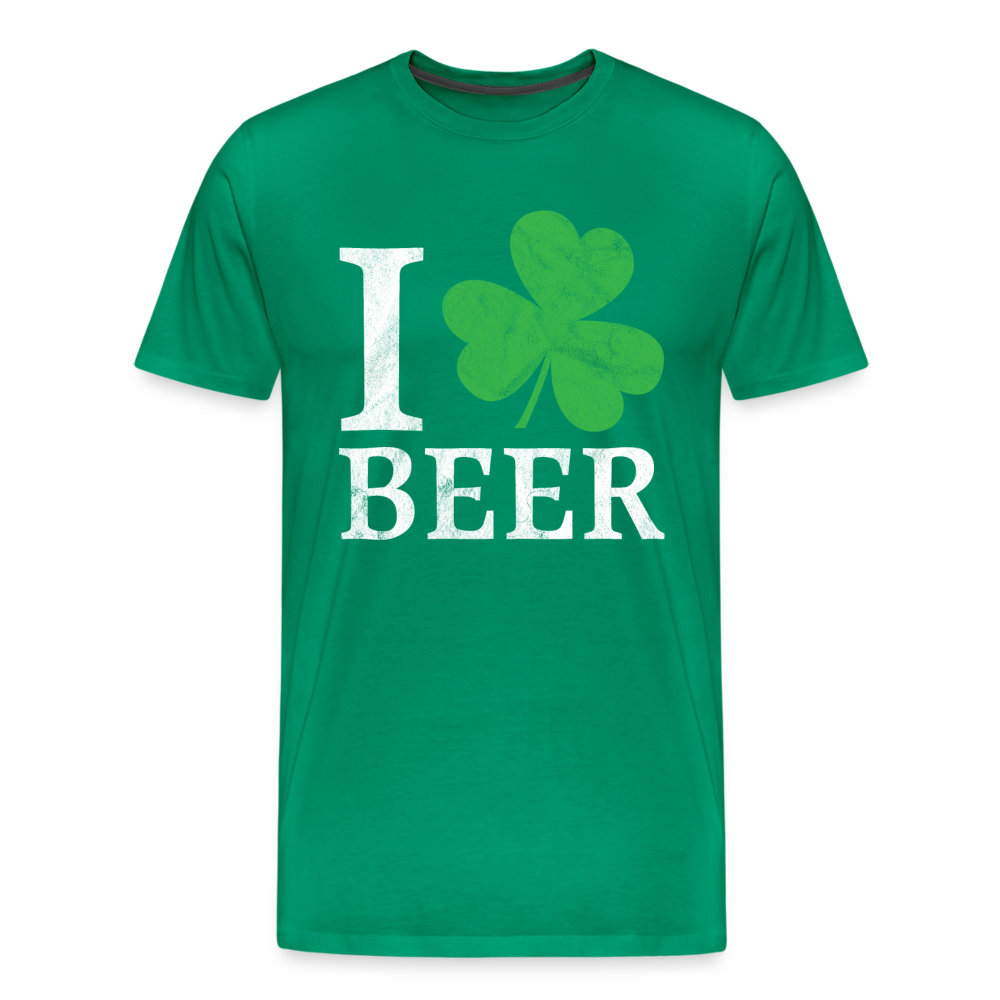 I Love Beer - kelly green