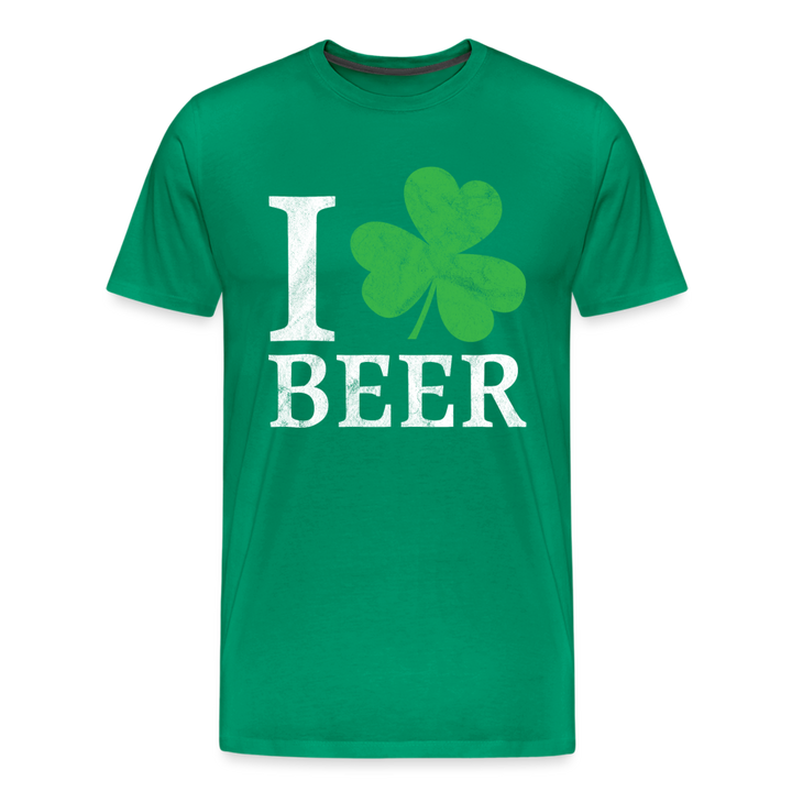 I Love Beer - kelly green