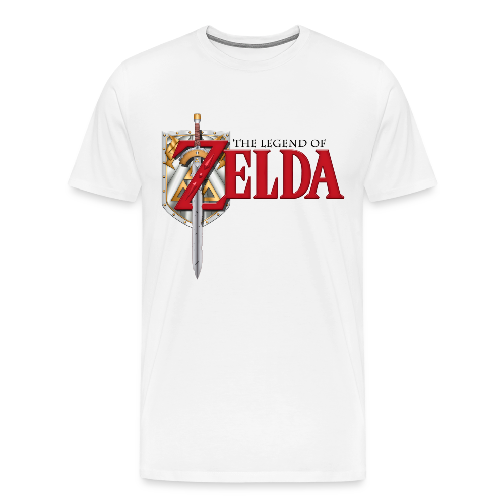 Legend of Zelda Shirt | Premium Mens Graphic Tee - white