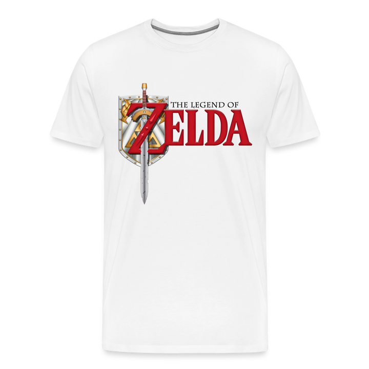 Legend of Zelda Shirt | Premium Mens Graphic Tee - white