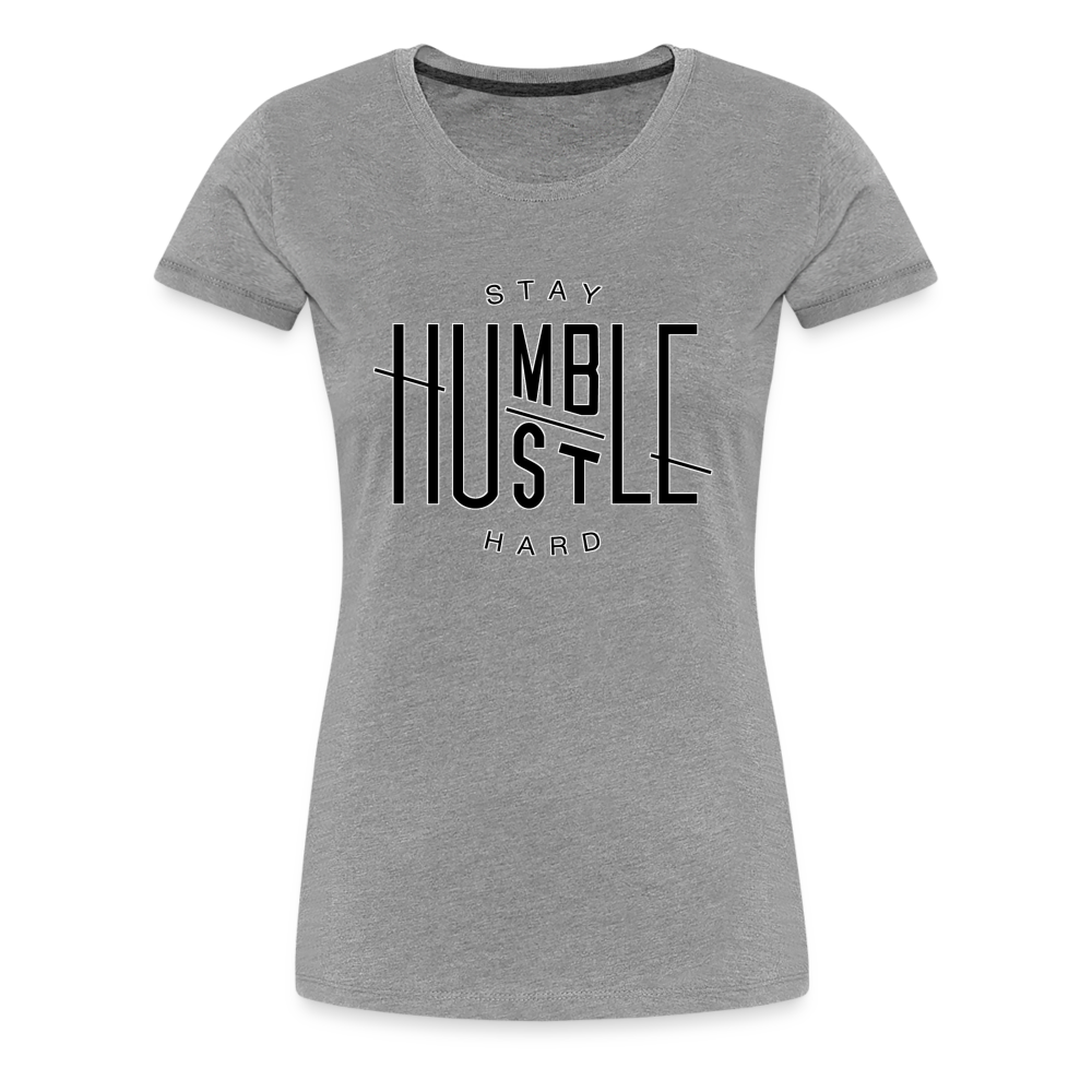 Stay Humble Shirt | Premium Womens Graphic Tee - heather gray