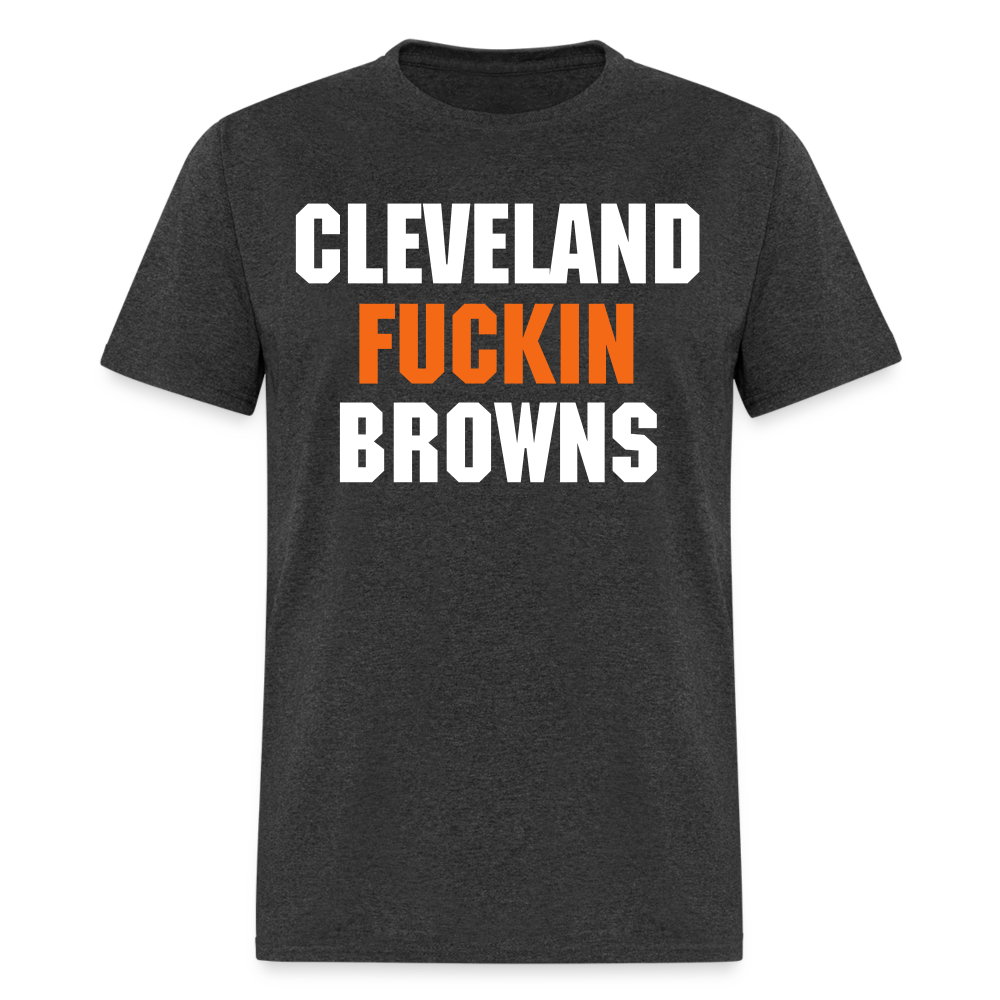 Cleveland Fuckin Browns Shirt | Graphic Tee - heather black