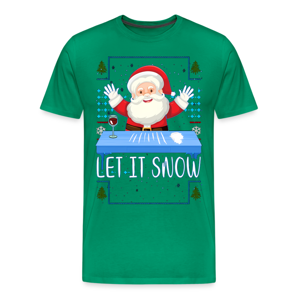 Let It Snow | Premium Mens Graphic Tee - kelly green