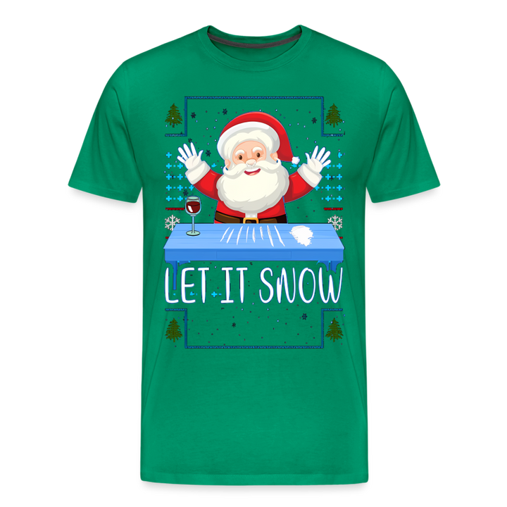 Let It Snow | Premium Mens Graphic Tee - kelly green