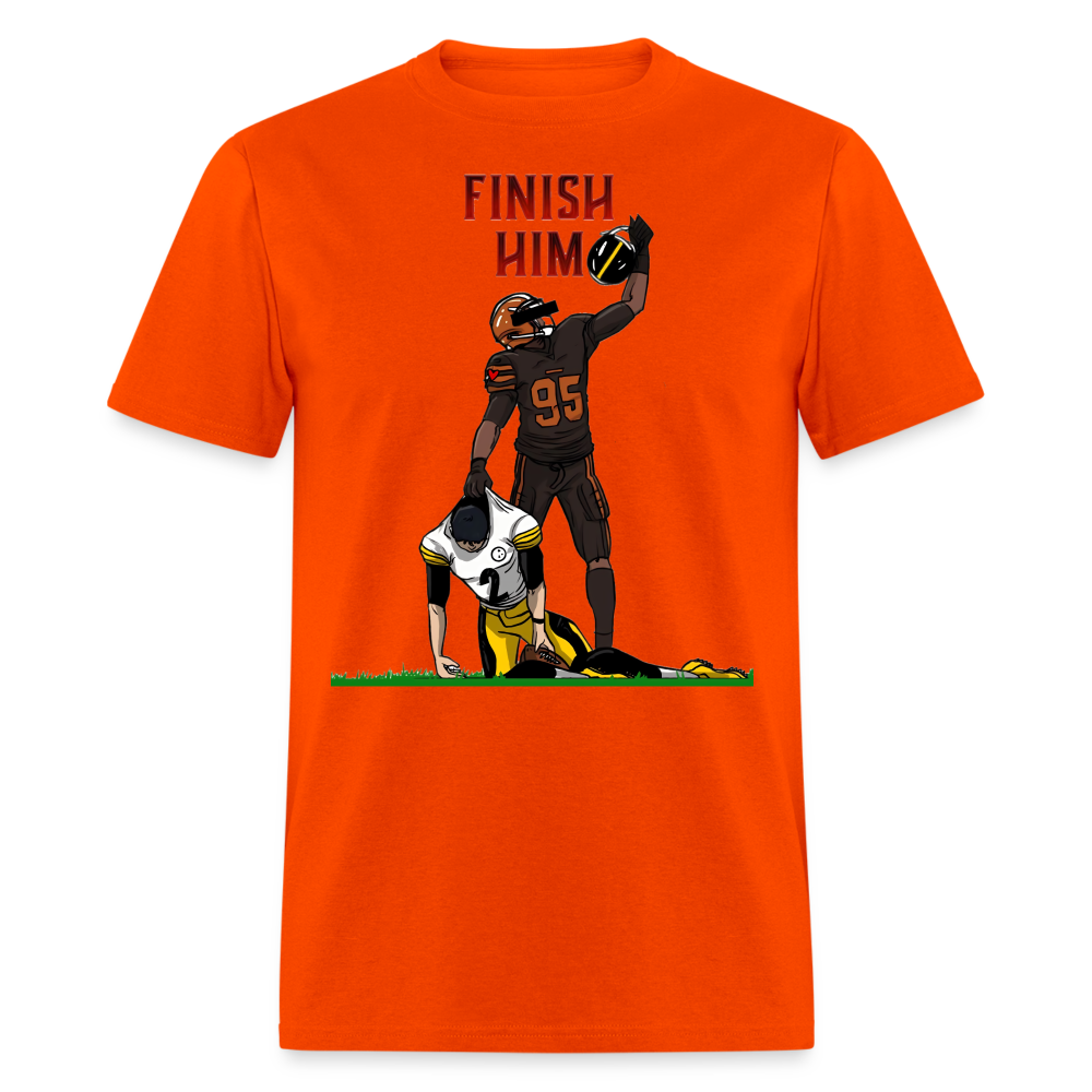 Finish Him Shirt | Graphic Tee - orange