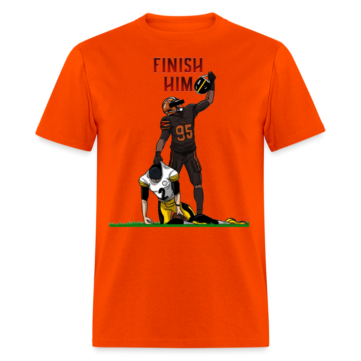 Finish Him Shirt | Graphic Tee - orange
