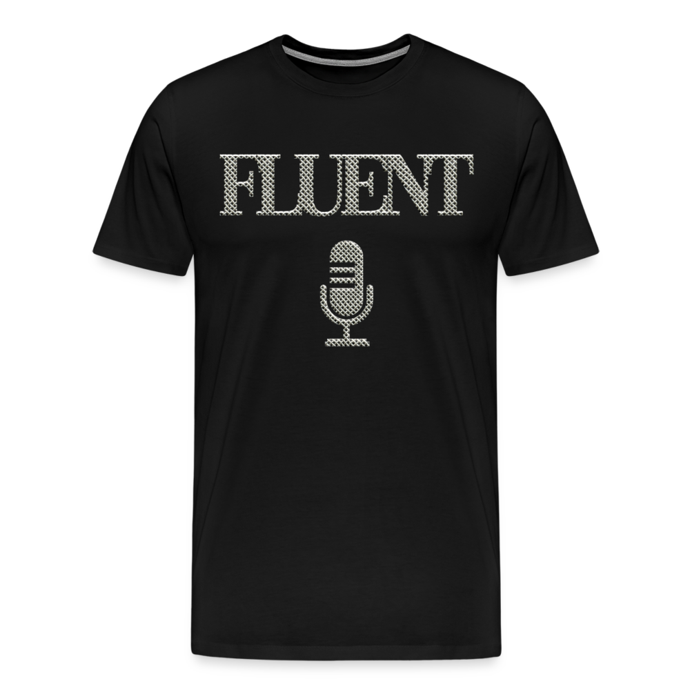 Fluent Mic Shirt | Premium Mens Graphic Tee - black