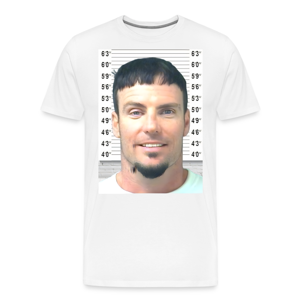 Vanilla Ice Mugshot Shirt | Premium Mens Graphic Tee - white