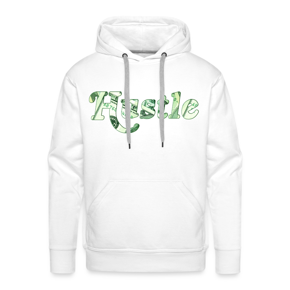 Hustle Hoodie | Premium Mens Graphic Sweatshirt - white