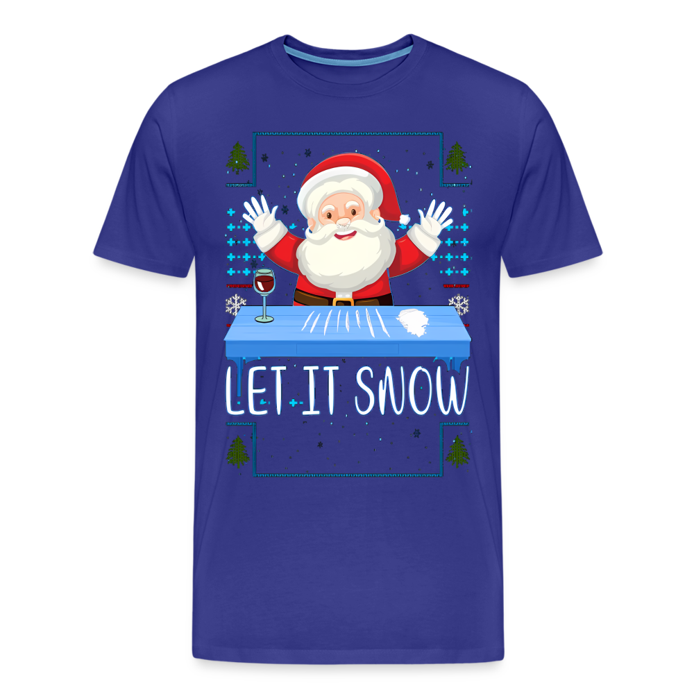 Let It Snow | Premium Mens Graphic Tee - royal blue