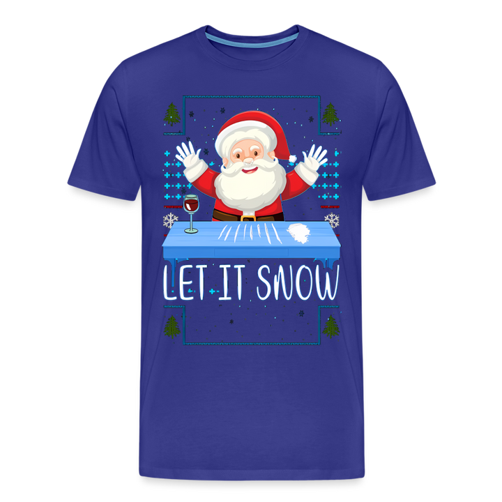 Let It Snow | Premium Mens Graphic Tee - royal blue