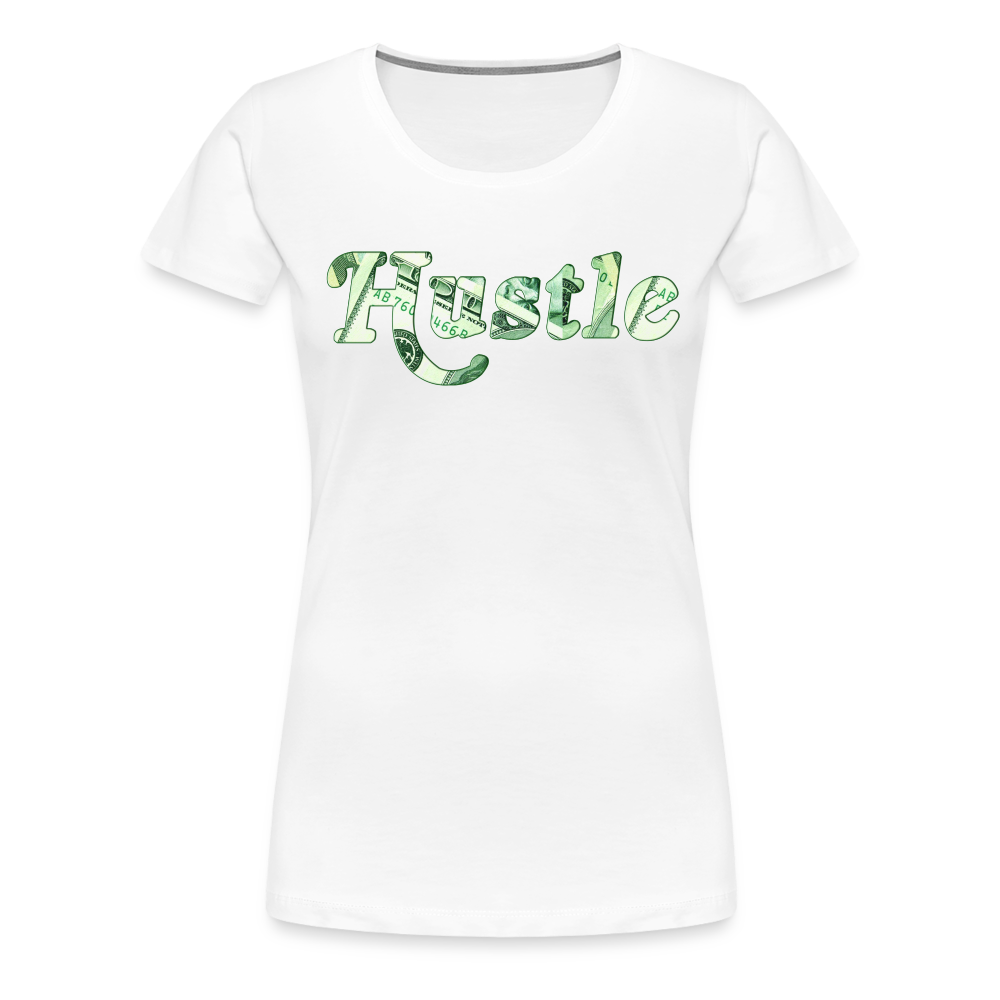 Hustle Shirt | Premium Womens Graphic Tee - white