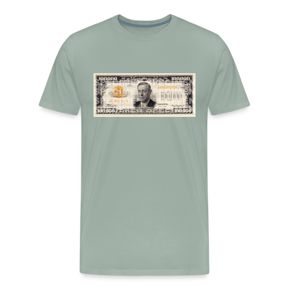 The Most Expensive T-Shirt in the World: The $100,000 Tee - steel green