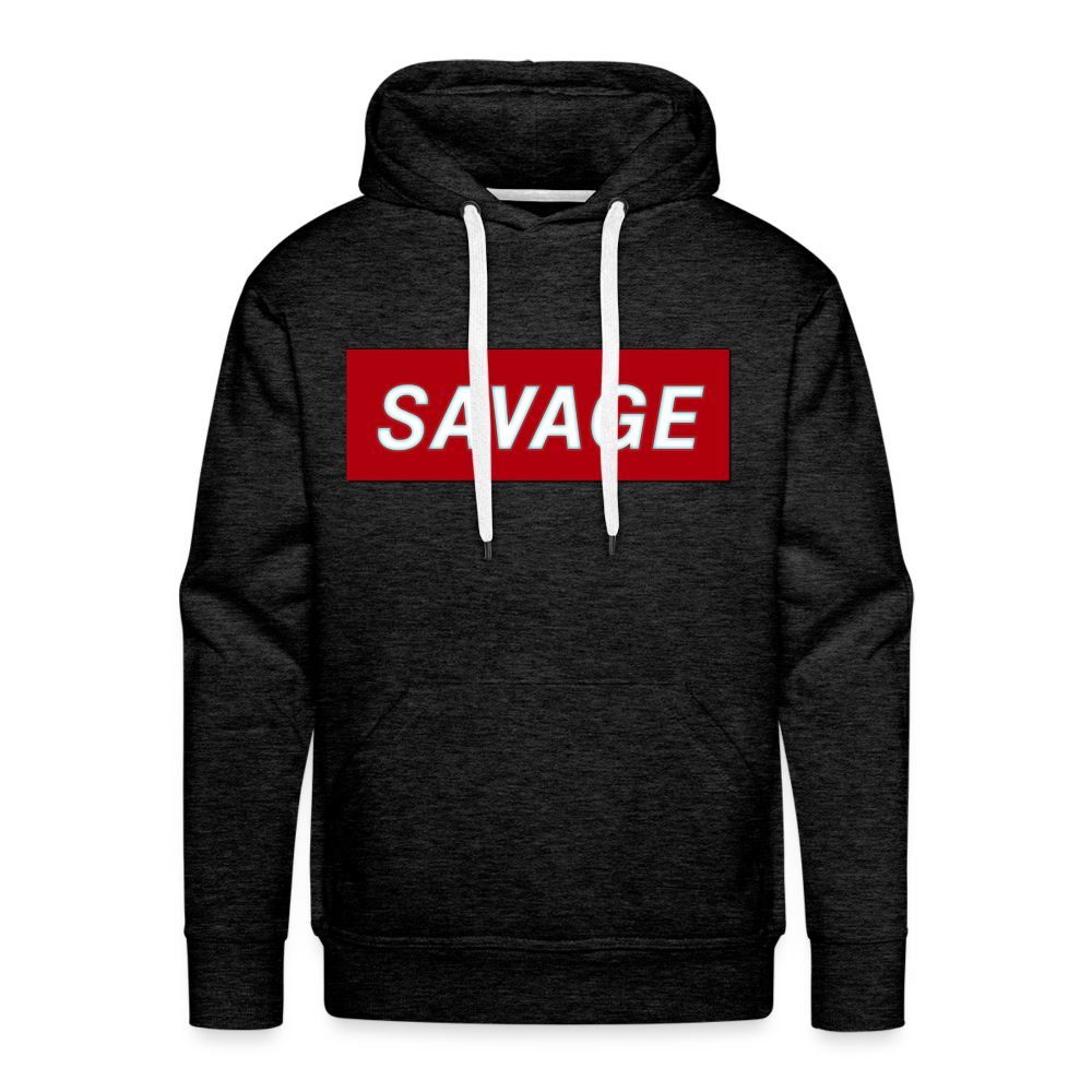 Savage Hoodie | Premium Mens Graphic Sweatshirt - charcoal grey