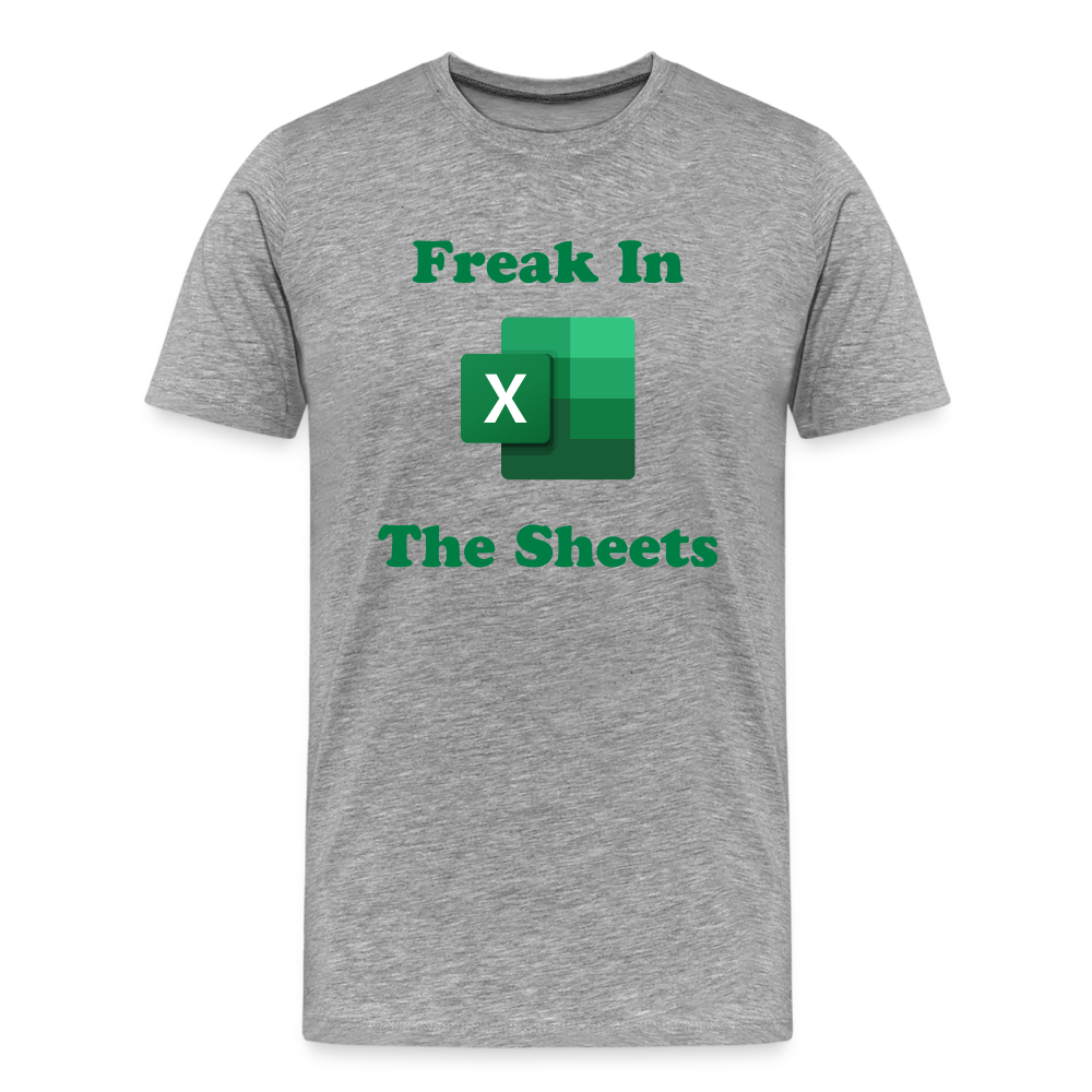 Freak In The Sheets Shirt | Premium Mens Graphic Tee - heather gray