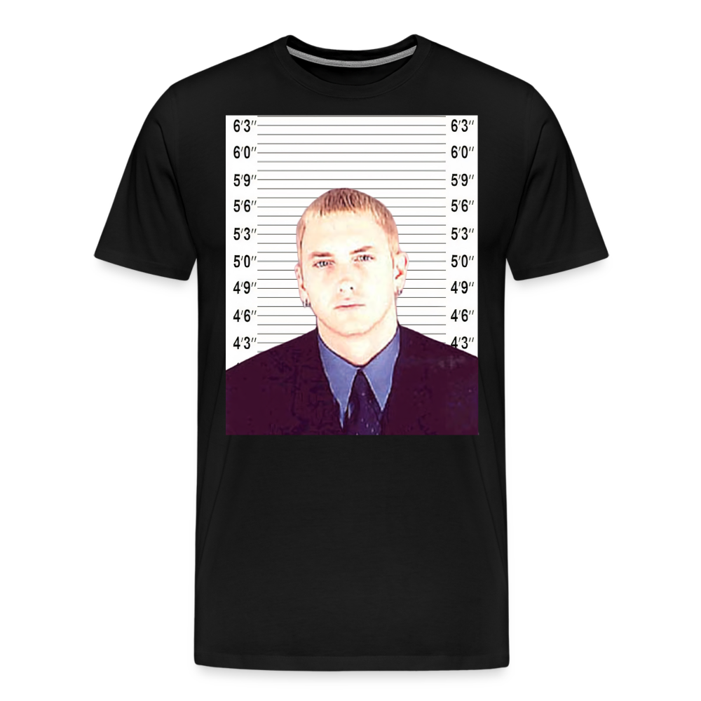 Eminem Mugshot Shirt | Premium Mens Graphic Tee - black