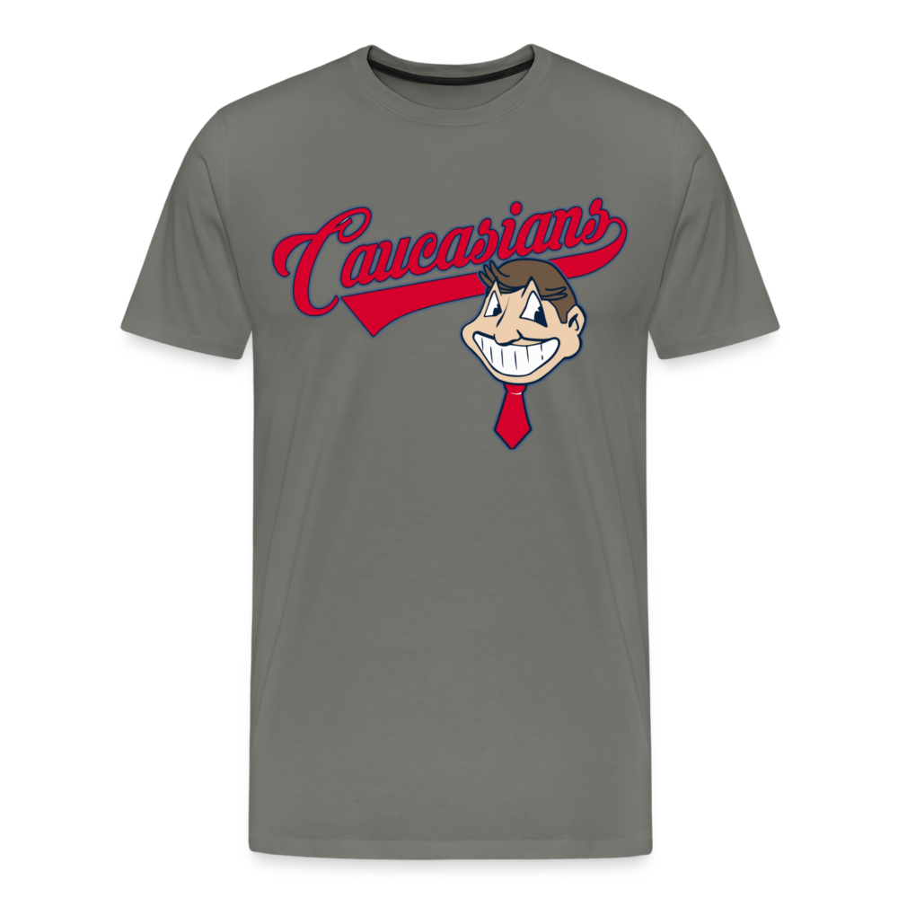 Caucasians Shirt | Premium Mens Graphic Tee - asphalt gray