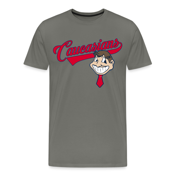 Caucasians Shirt | Premium Mens Graphic Tee - asphalt gray
