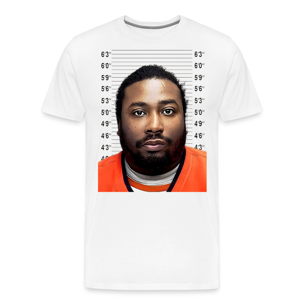 Ol' Dirty Bastard Mugshot Shirt | Premium Mens Graphic Tee - white