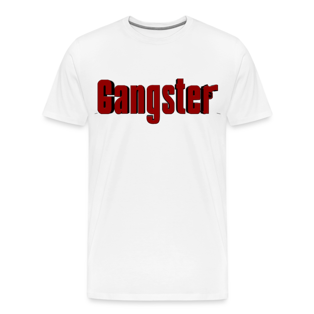 Gangster Shirt | Premium Mens Graphic Tee - white