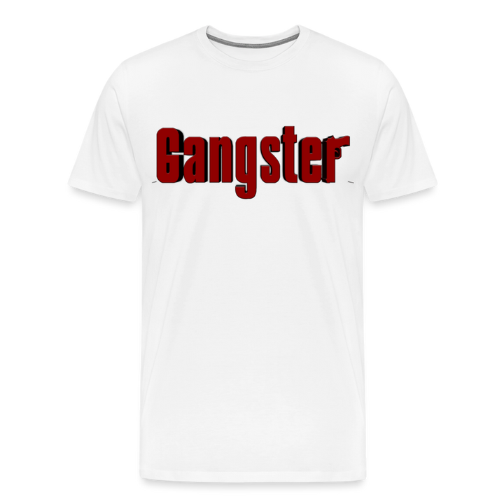 Gangster Shirt | Premium Mens Graphic Tee - white