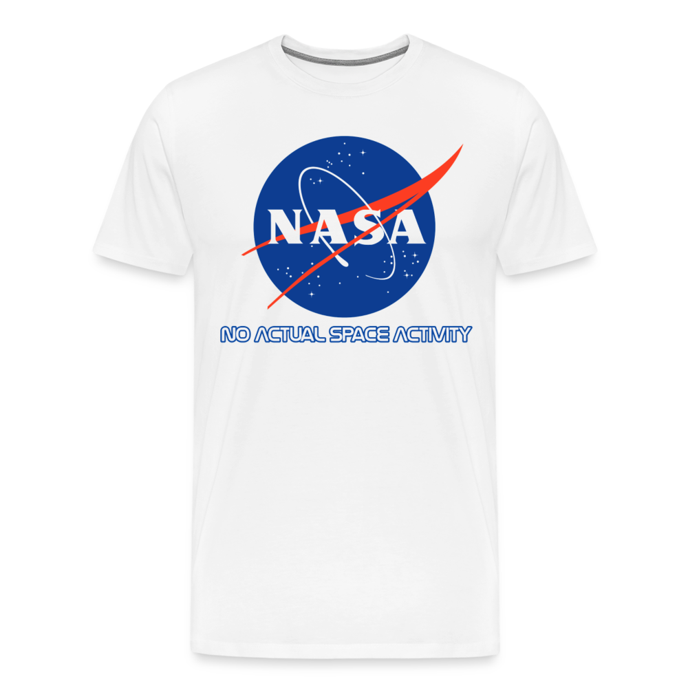 NASA Shirt | Premium Mens Graphic Tee - white