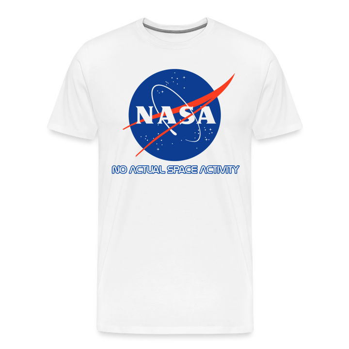 NASA Shirt | Premium Mens Graphic Tee - white