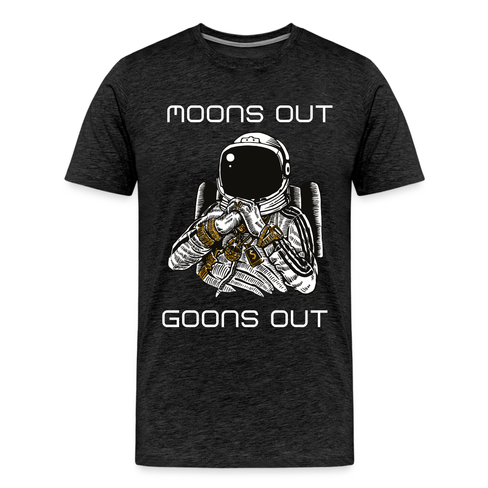 Moons Out Goons Out Shirt | Premium Mens Graphic Tee - charcoal grey