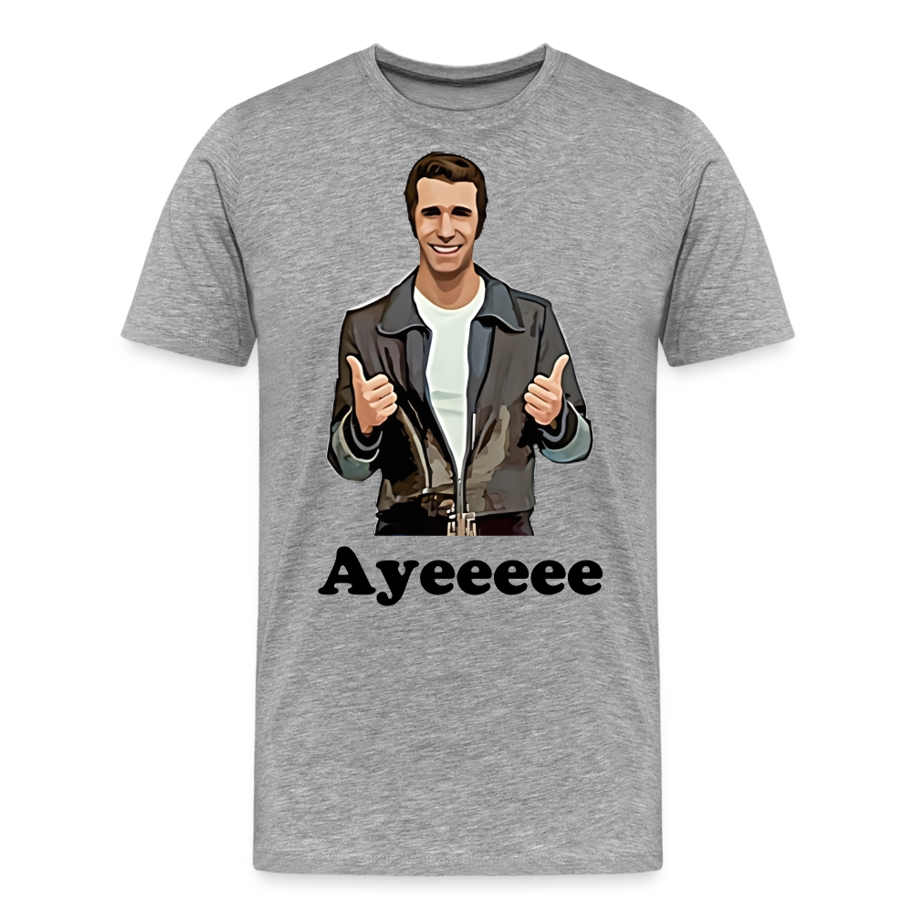 The Fonz Shirt | Premium Mens Graphic Tee - heather gray