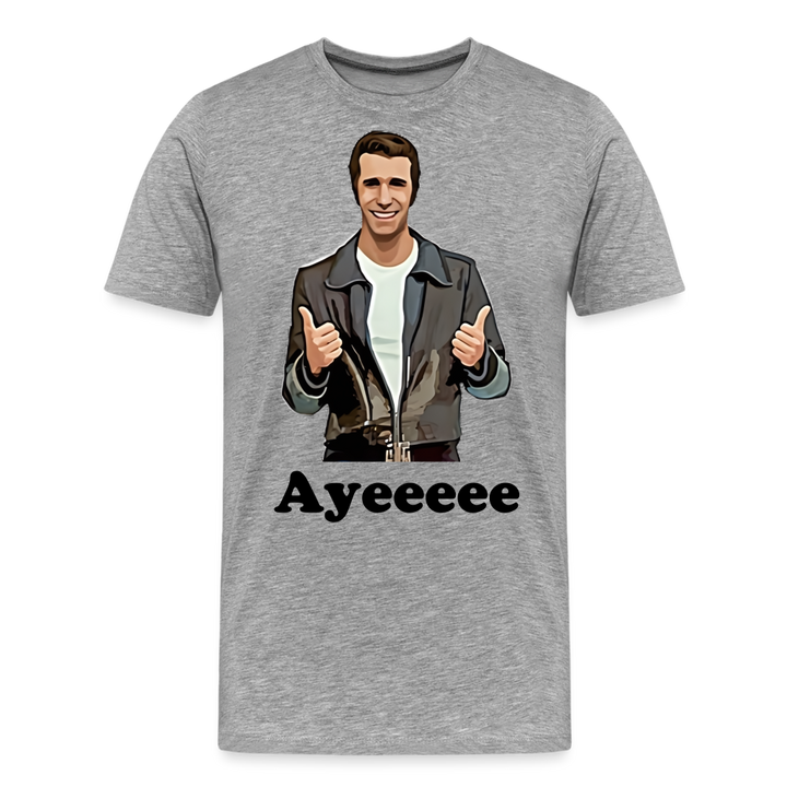 The Fonz Shirt | Premium Mens Graphic Tee - heather gray