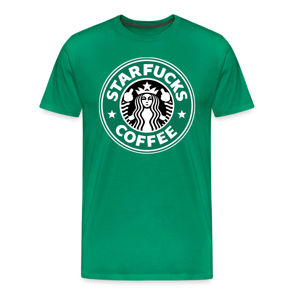 Starfucks Shirt | Premium Mens Graphic Tee - kelly green