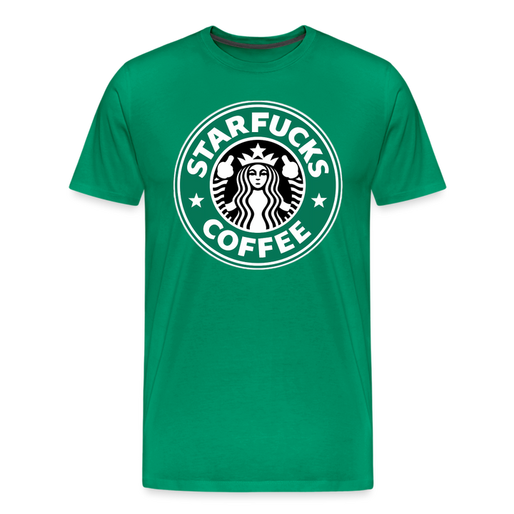Starfucks Shirt | Premium Mens Graphic Tee - kelly green