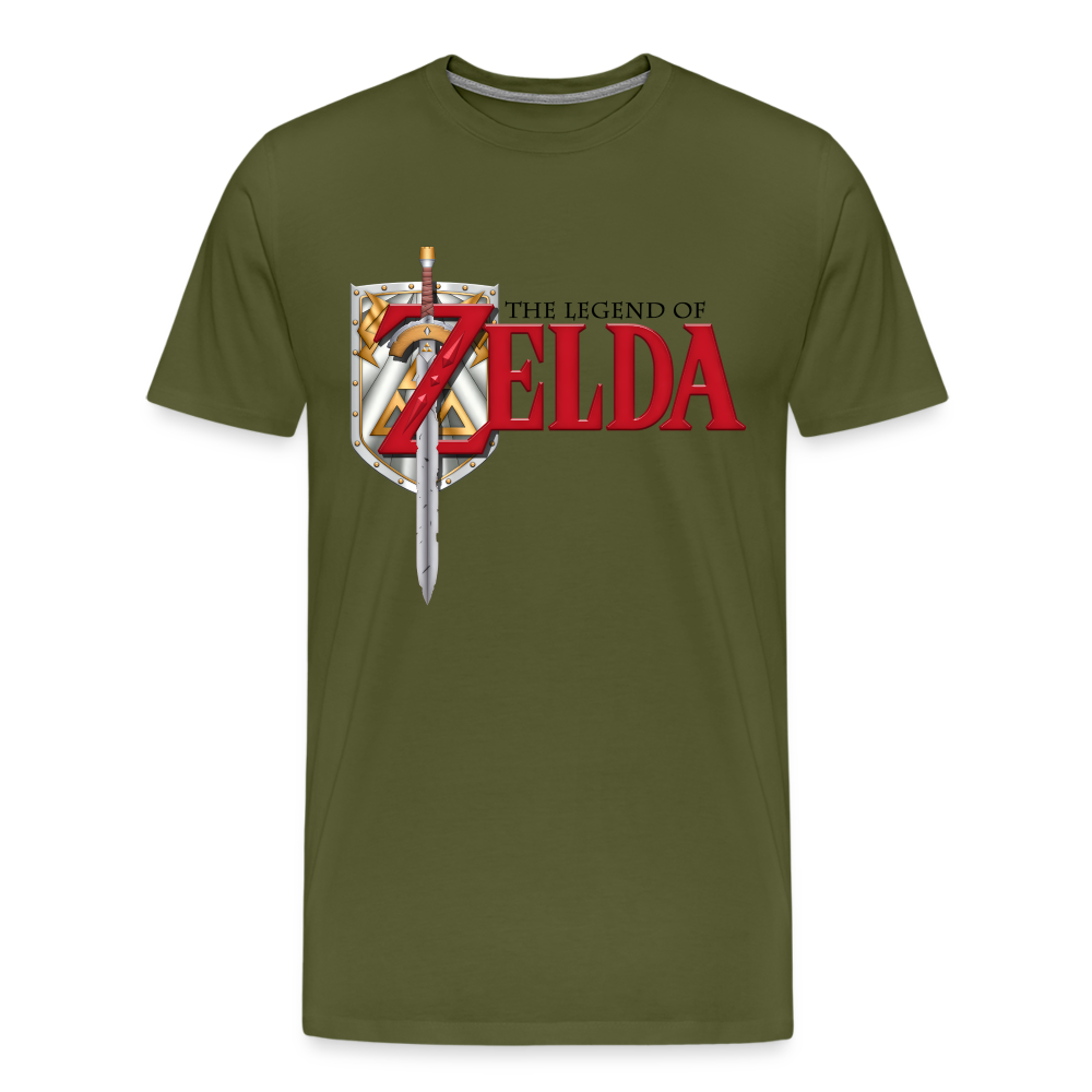 Legend of Zelda Shirt | Premium Mens Graphic Tee - olive green