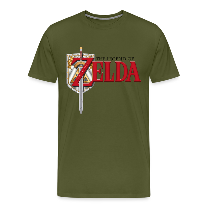 Legend of Zelda Shirt | Premium Mens Graphic Tee - olive green