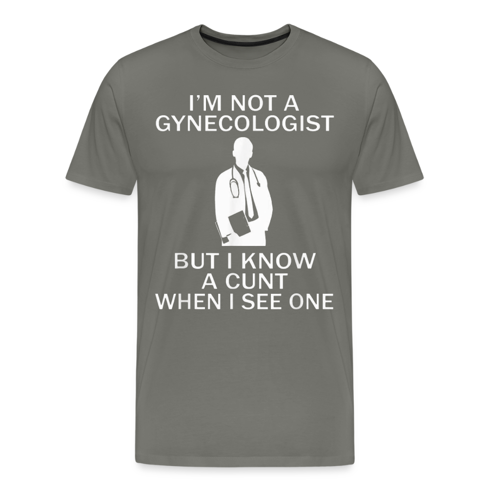 Not a Gyno - asphalt gray