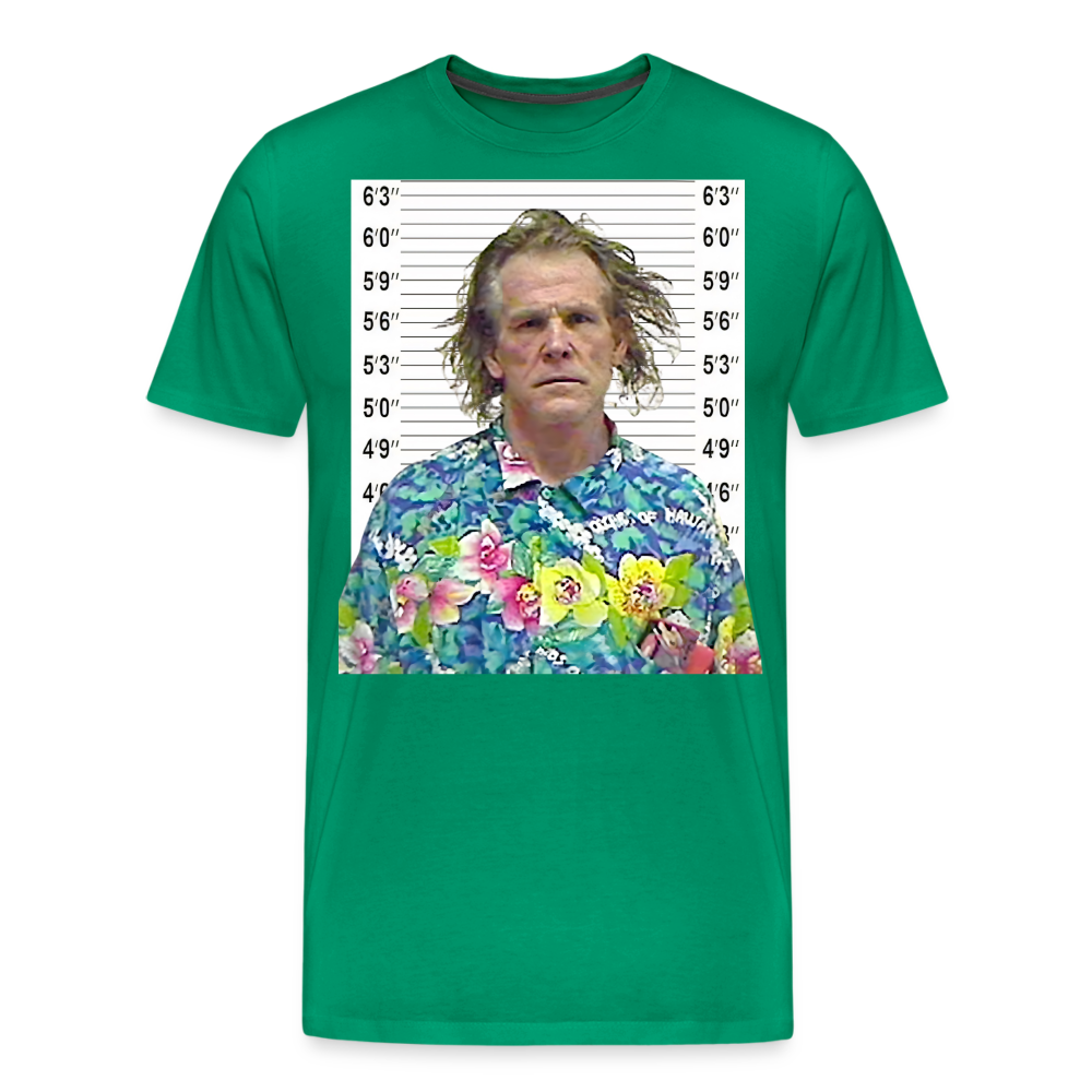 Nick Nolte Mugshot Shirt | Premium Mens Graphic Tee - kelly green