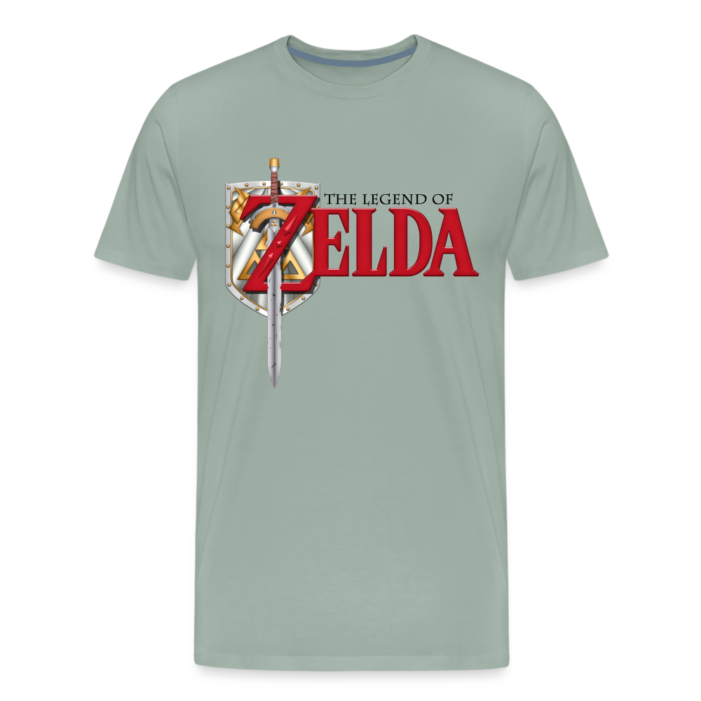 Legend of Zelda Shirt | Premium Mens Graphic Tee - steel green