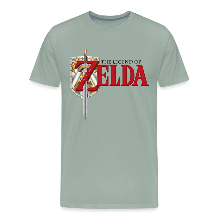 Legend of Zelda Shirt | Premium Mens Graphic Tee - steel green