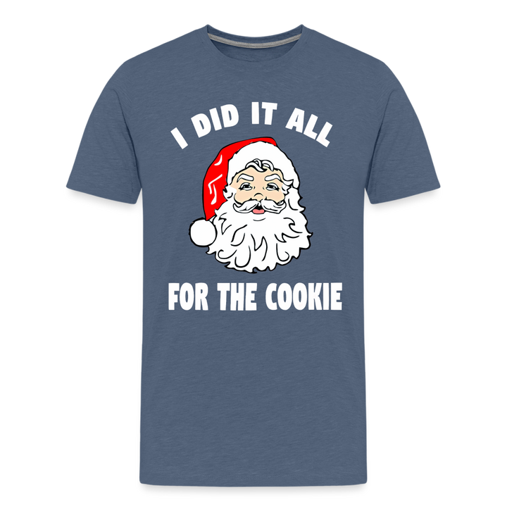 All For The Cookie Shirt - heather blue