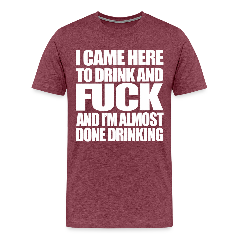 Drink &amp; Fuck - heather burgundy