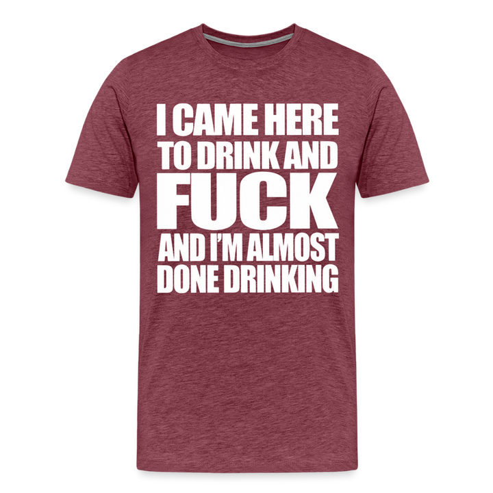 Drink &amp; Fuck - heather burgundy