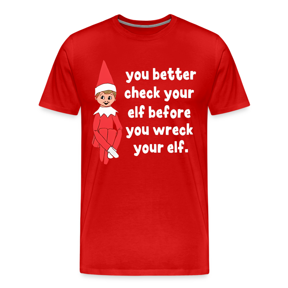 Check Your Elf - red