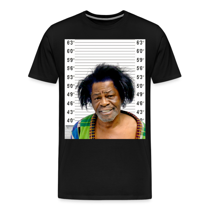 James Brown Mugshot Shirt | Premium Mens Graphic Tee - black