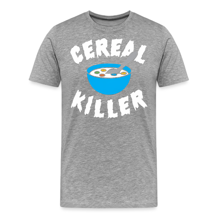 Cereal Killer Shirt | Premium Mens Graphic Tee - heather gray