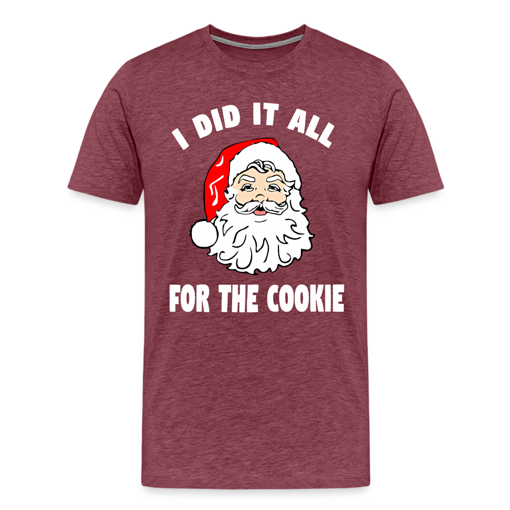 All For The Cookie Shirt - heather burgundy