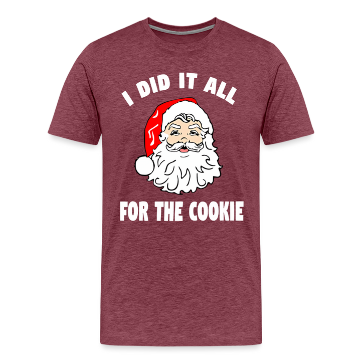 All For The Cookie Shirt - heather burgundy